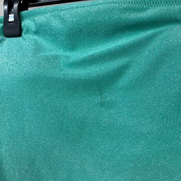 Shade & Shore Turquoise Green Sparkle Bandeau Medium Coverage One Piece Swimsuit - Picture 11 of 16